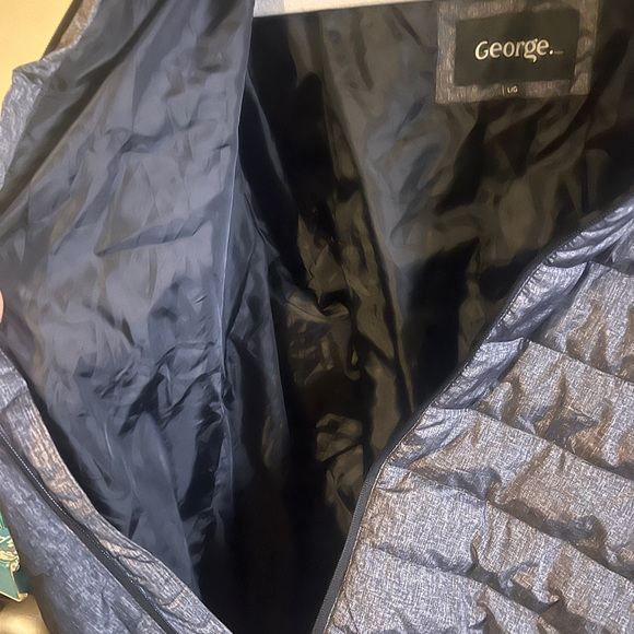 George Men's Gray Puffer Jacket - Picture 8 of 10